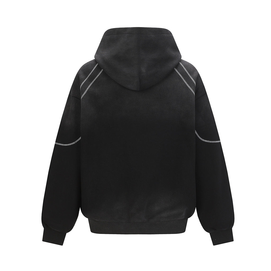 Washed-Dye Letter Hoodie — streetwear hoodie from SweaterWeather