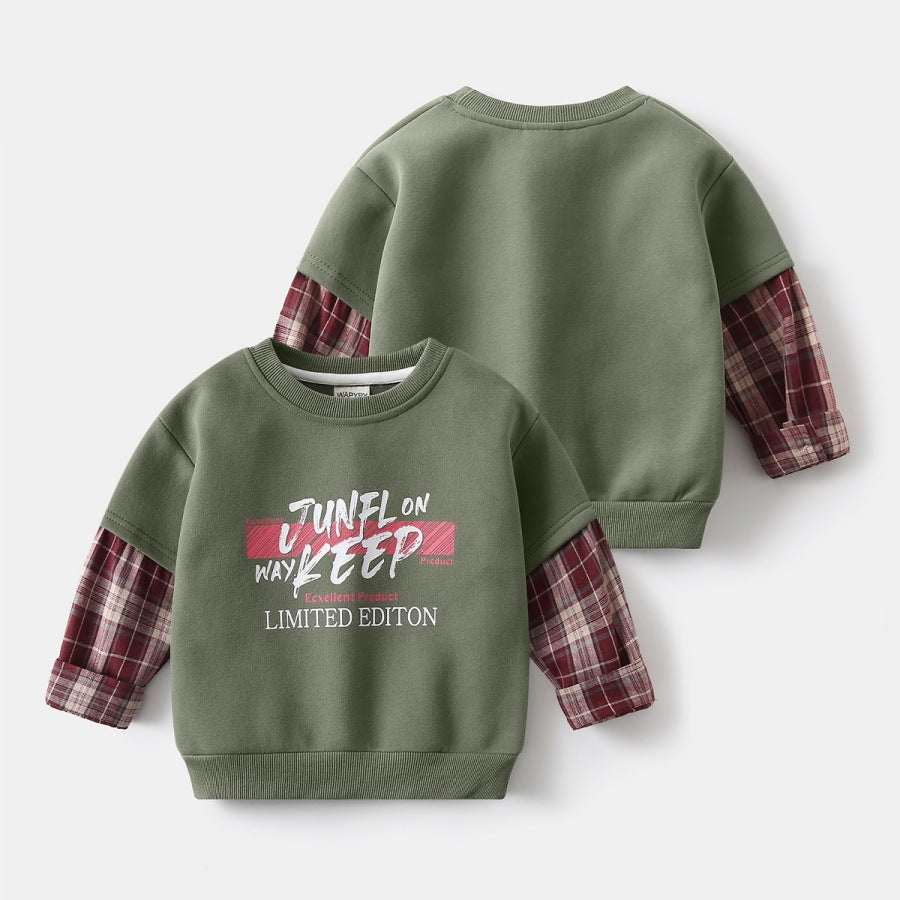 Kids' Alphabet Layered-Look Hoodie — streetwear hoodie from SweaterWeather