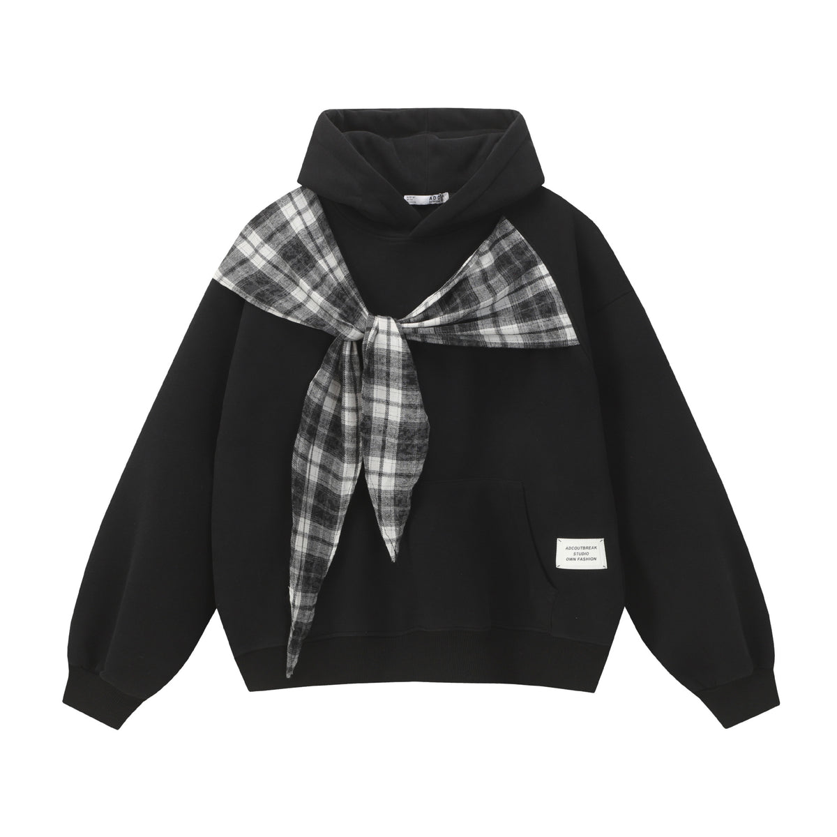 Bow-Tie Layered Hoodie — streetwear hoodie from SweaterWeather
