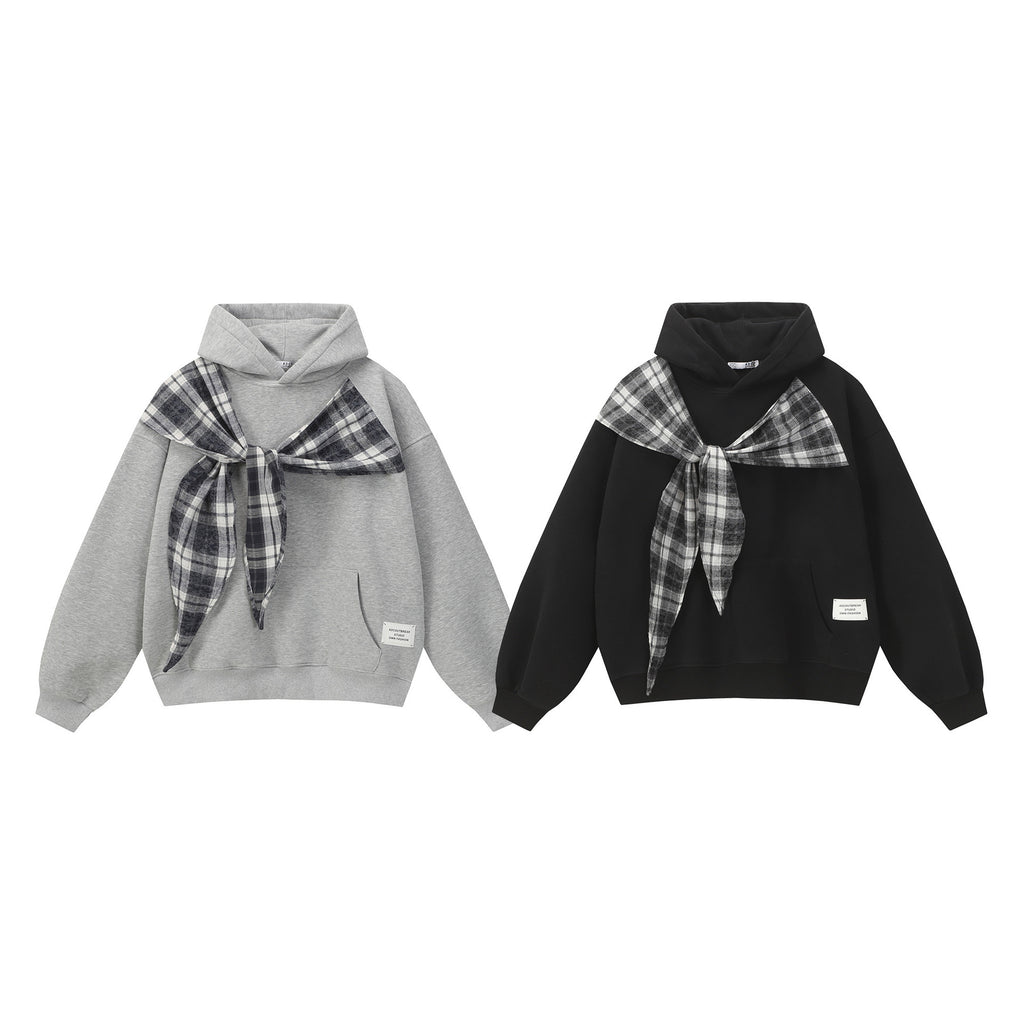 Bow-Tie Layered Hoodie — streetwear hoodie from SweaterWeather