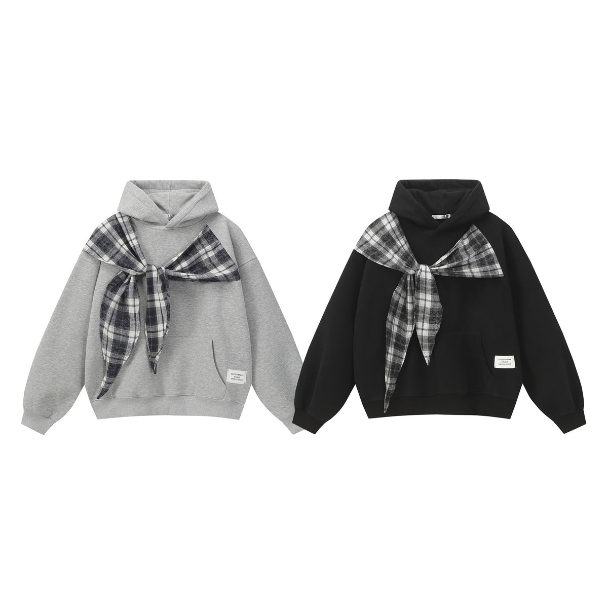 Bow-Tie Layered Hoodie — streetwear hoodie from SweaterWeather