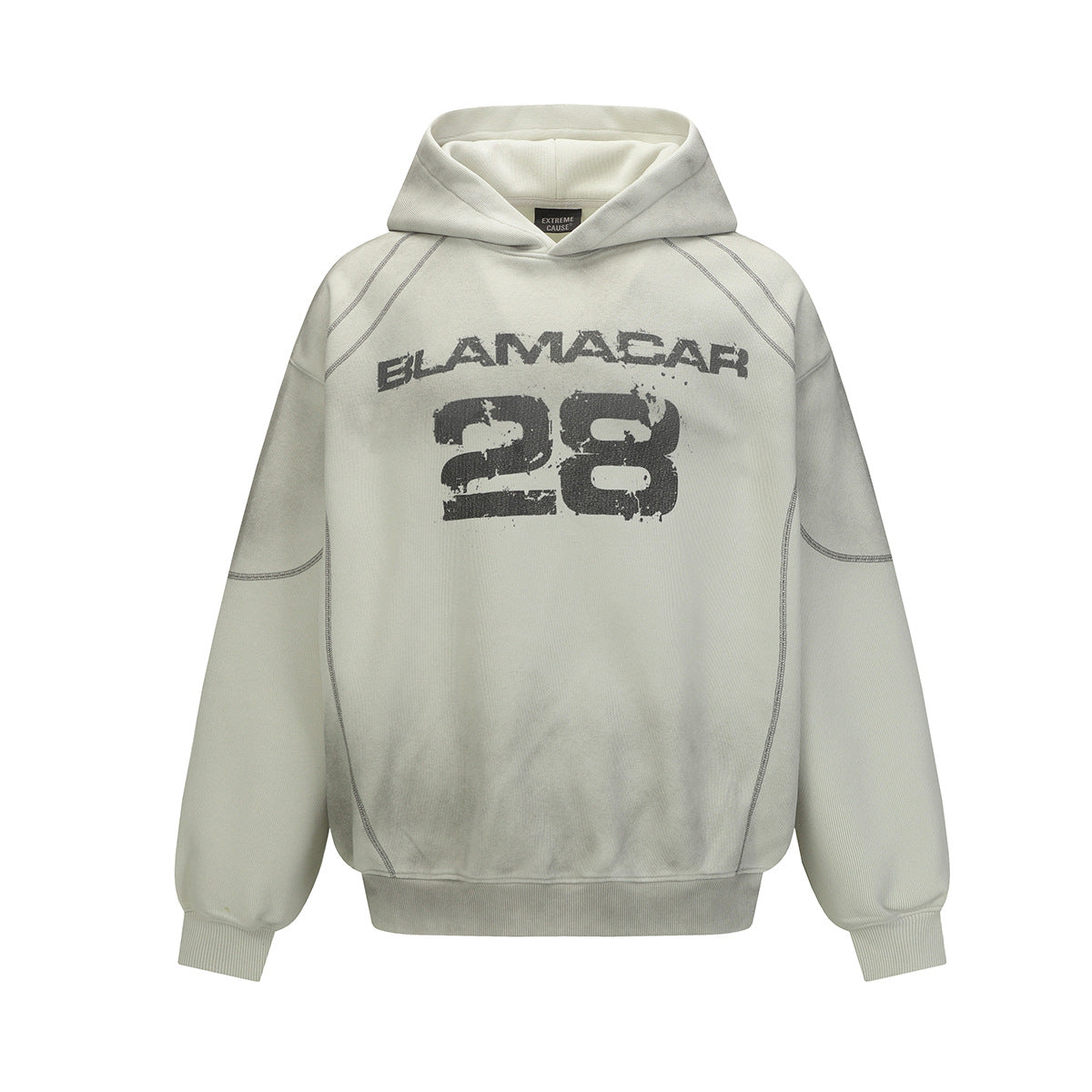 Washed-Dye Letter Hoodie — streetwear hoodie from SweaterWeather