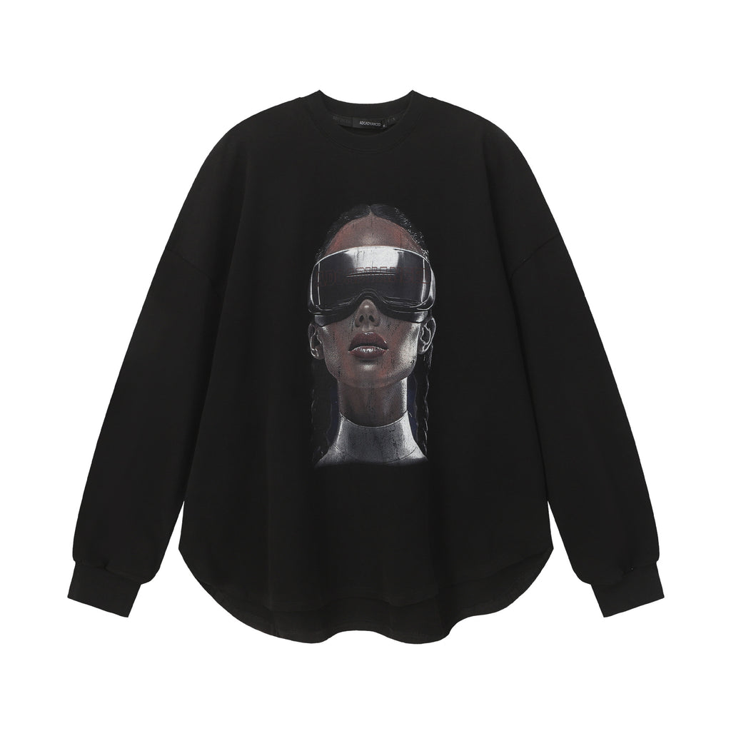 Cyberpunk Character Print Hoodie — streetwear hoodie from SweaterWeather