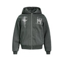 Abstract Two-in-One Hooded Cardigan — streetwear hoodie from SweaterWeather
