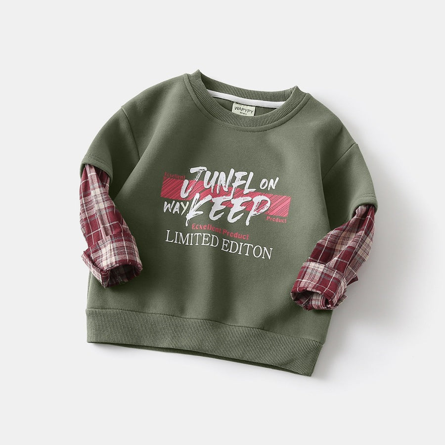Kids' Alphabet Layered-Look Hoodie — streetwear hoodie from SweaterWeather