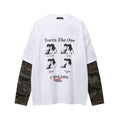 Camo Layered-Look Hoodie — streetwear hoodie from SweaterWeather