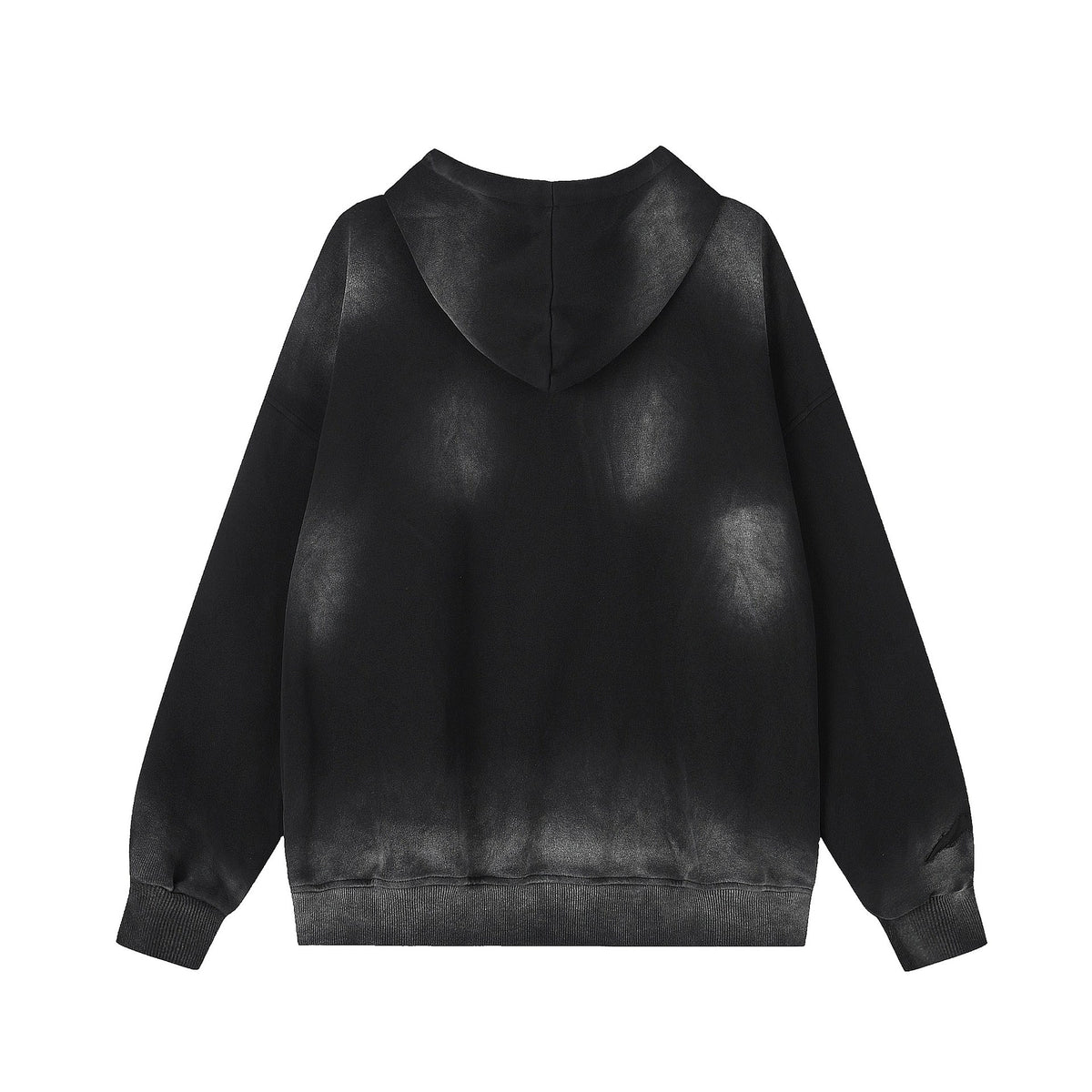 Black Vintage Tie-Dye Hoodie — streetwear hoodie from SweaterWeather