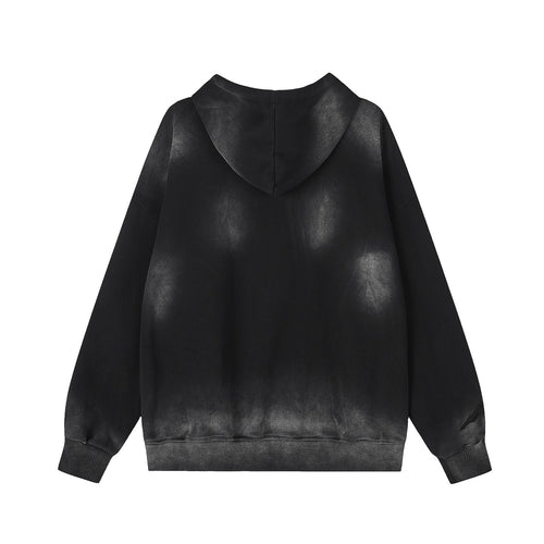 Black Vintage Tie-Dye Hoodie — streetwear hoodie from SweaterWeather