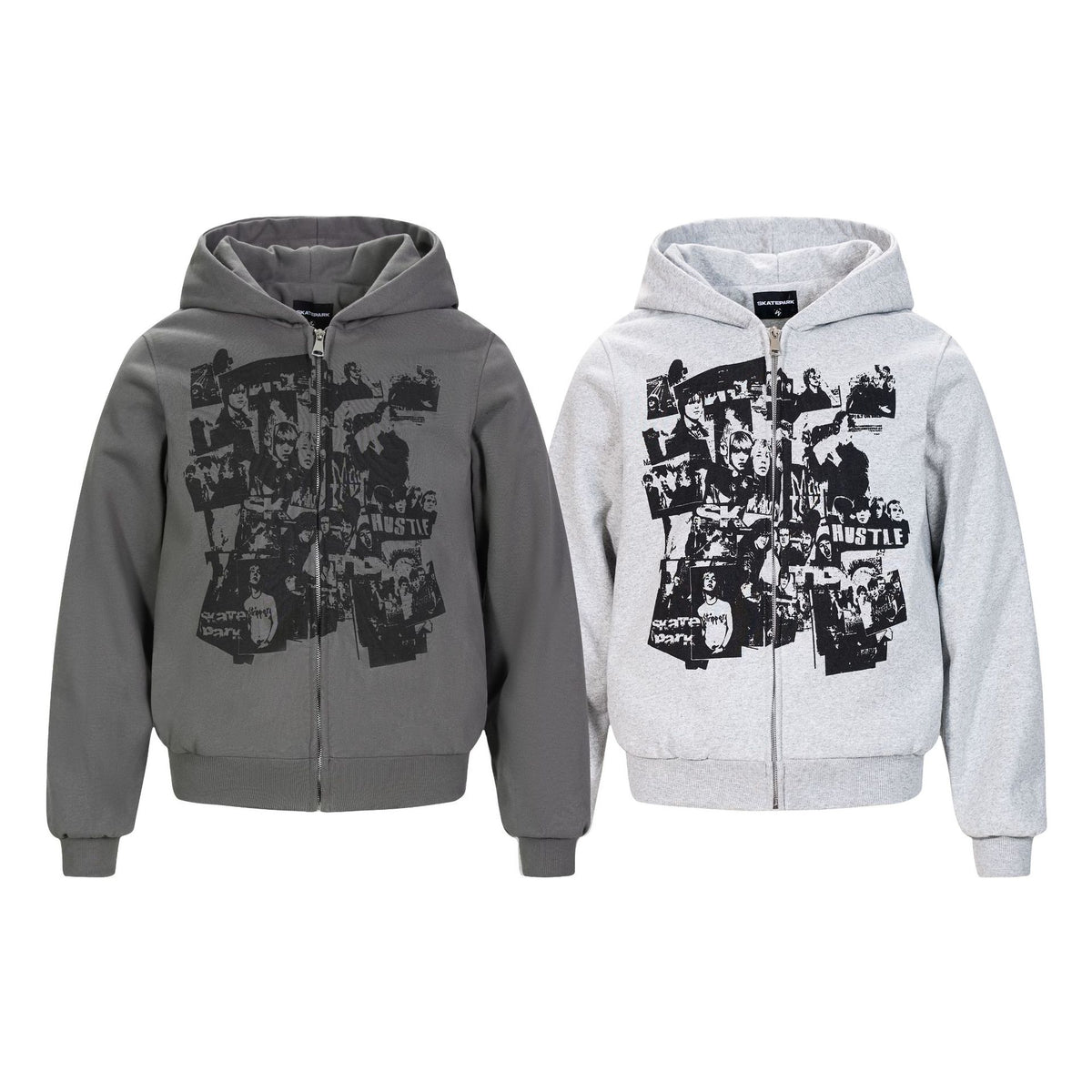 Abstract Print Hooded Cardigan — streetwear hoodie from SweaterWeather