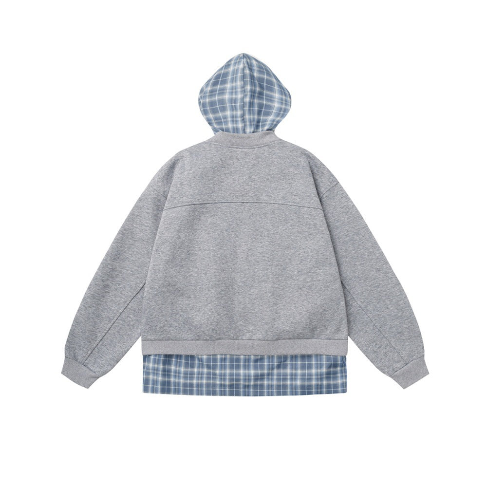 Checkered Hooded Cardigan — streetwear hoodie from SweaterWeather