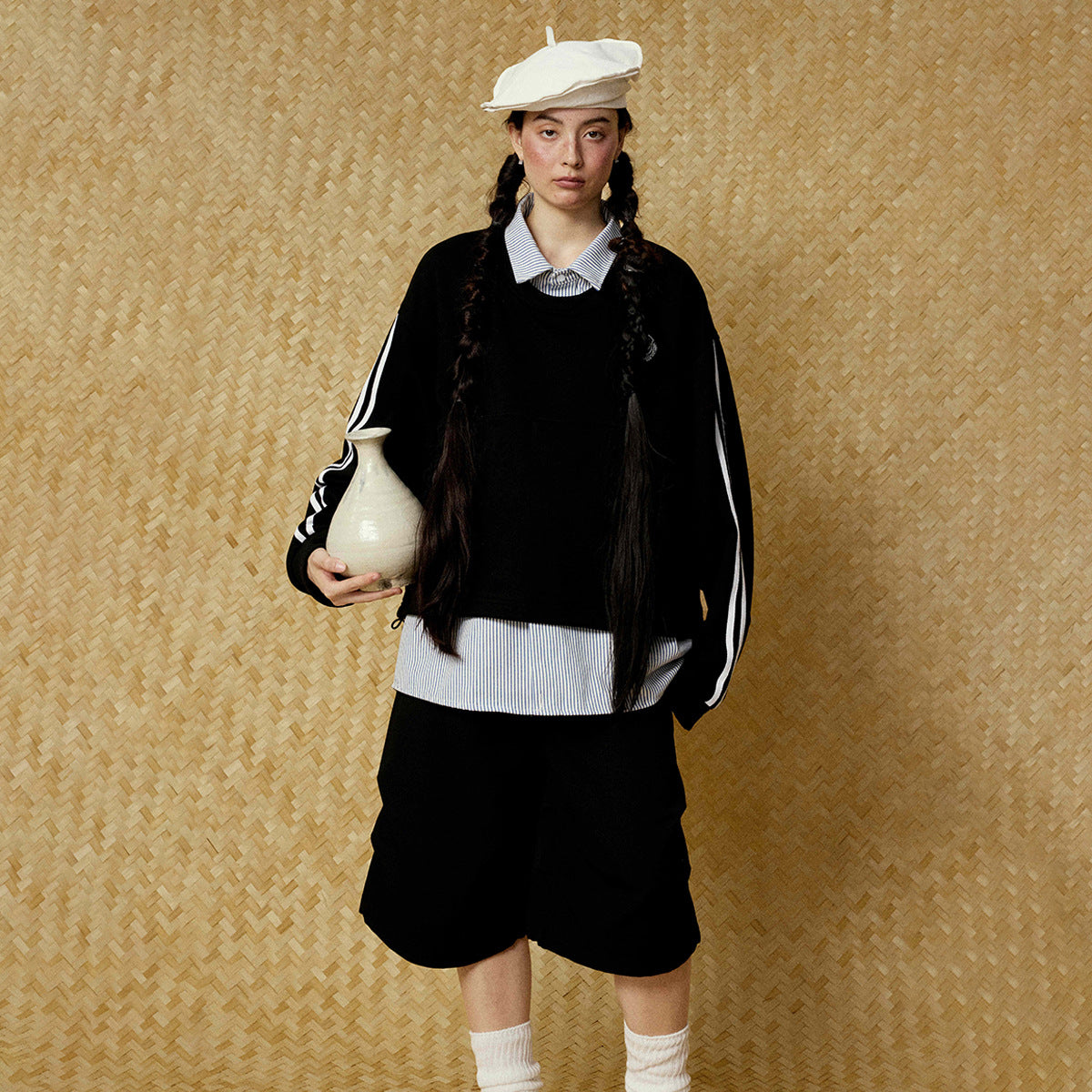 Sport-Stripe Layered Hoodie — streetwear hoodie from SweaterWeather