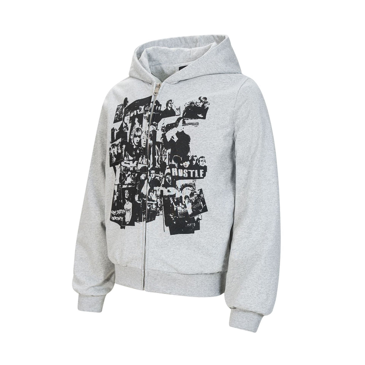 Abstract Print Hooded Cardigan — streetwear hoodie from SweaterWeather