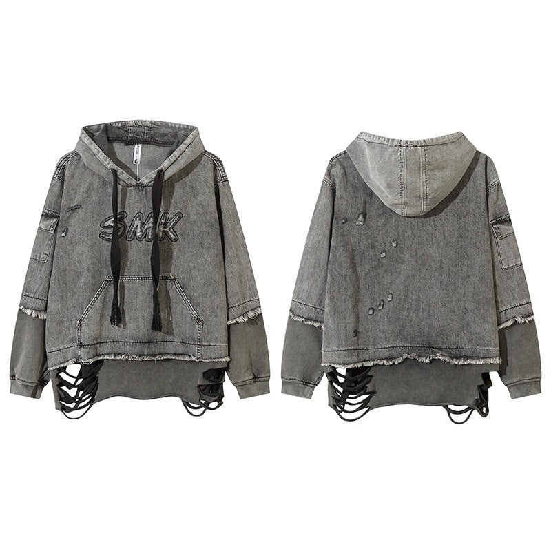 Distressed Grunge Hoodie — streetwear hoodie from SweaterWeather