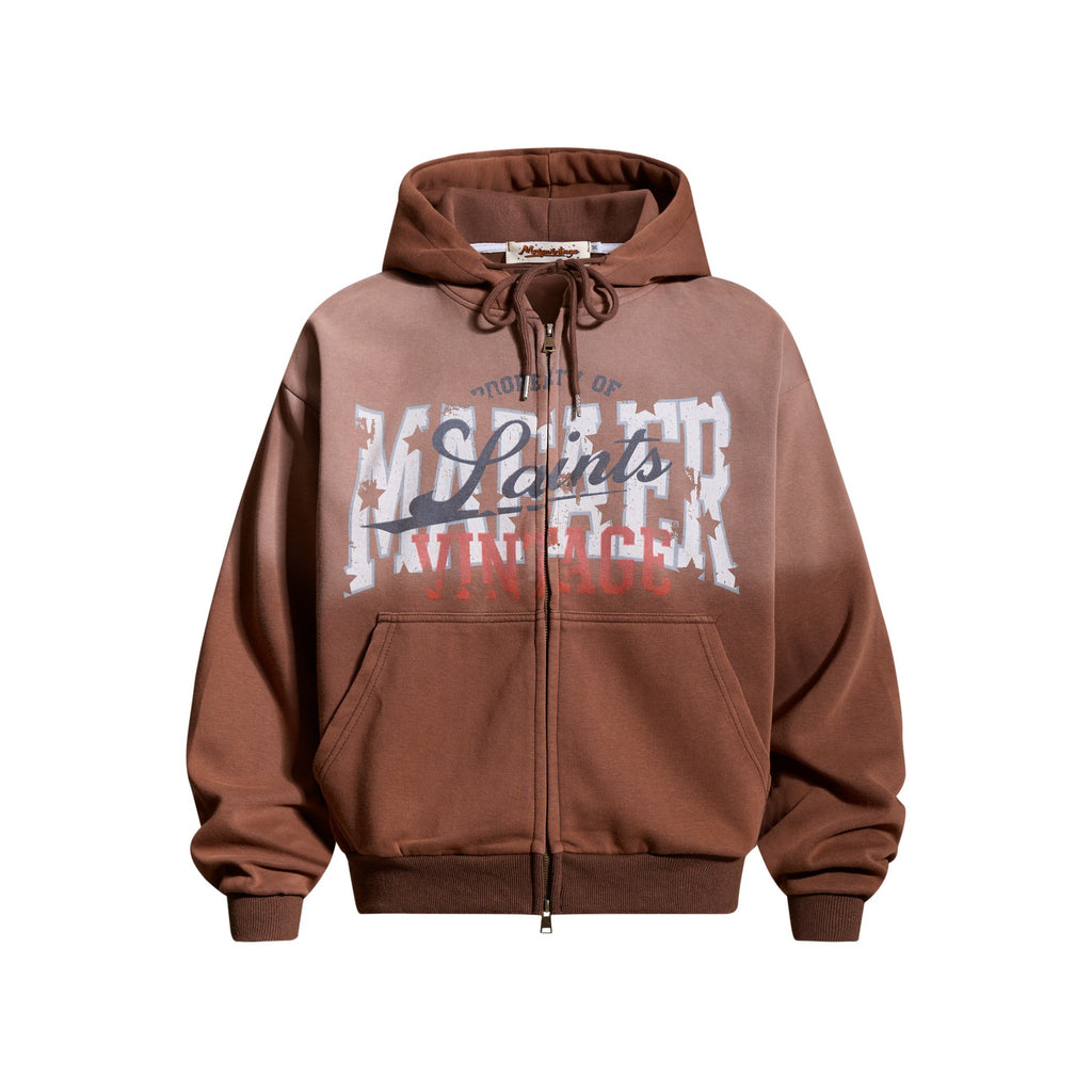 Retro Letter-Print Hoodie — streetwear hoodie from SweaterWeather