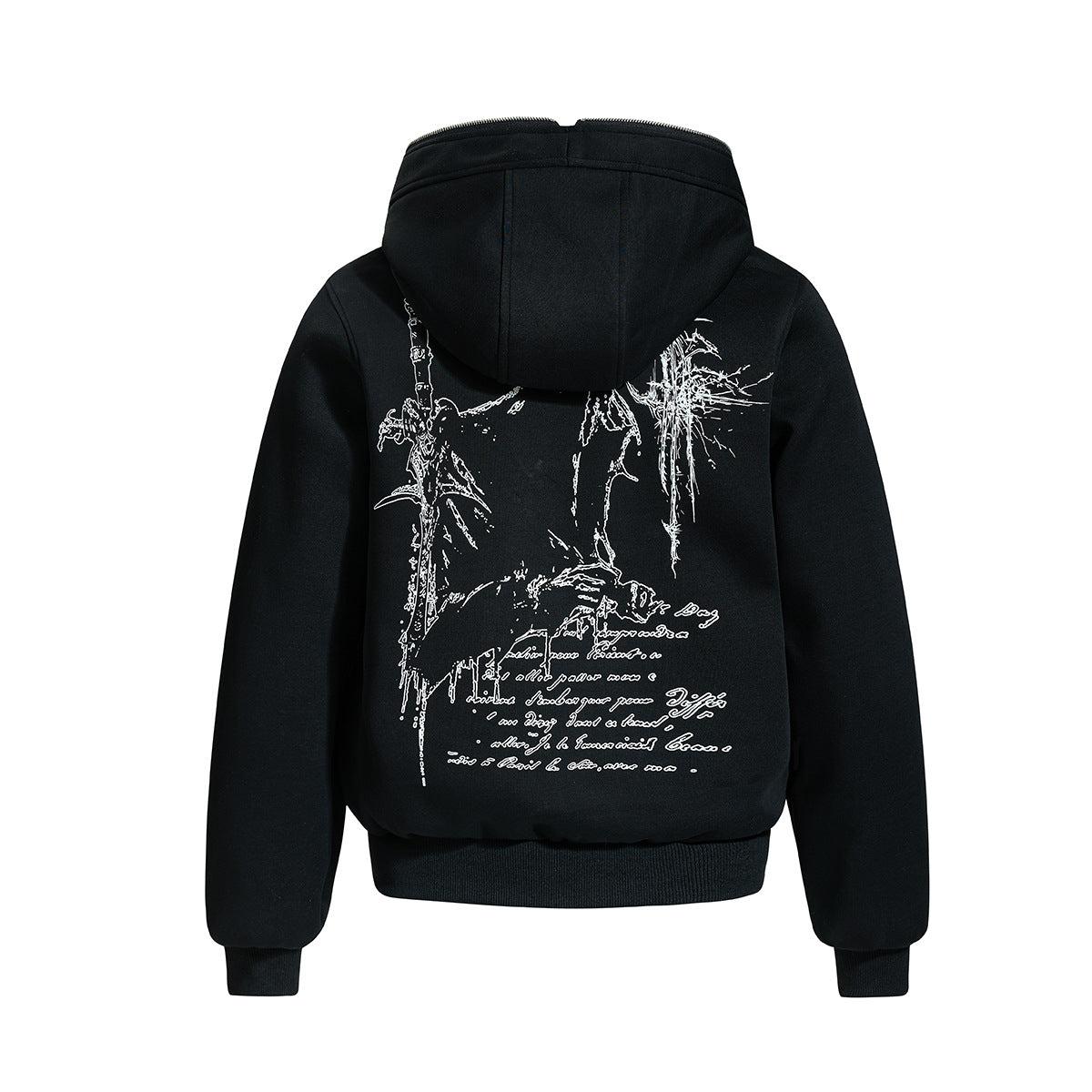 Abstract Two-in-One Hooded Cardigan — streetwear hoodie from SweaterWeather