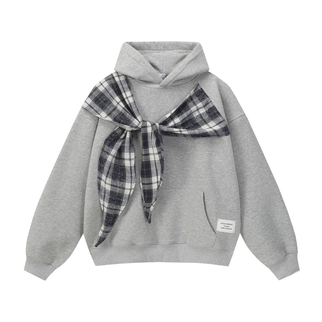Bow-Tie Layered Hoodie — streetwear hoodie from SweaterWeather