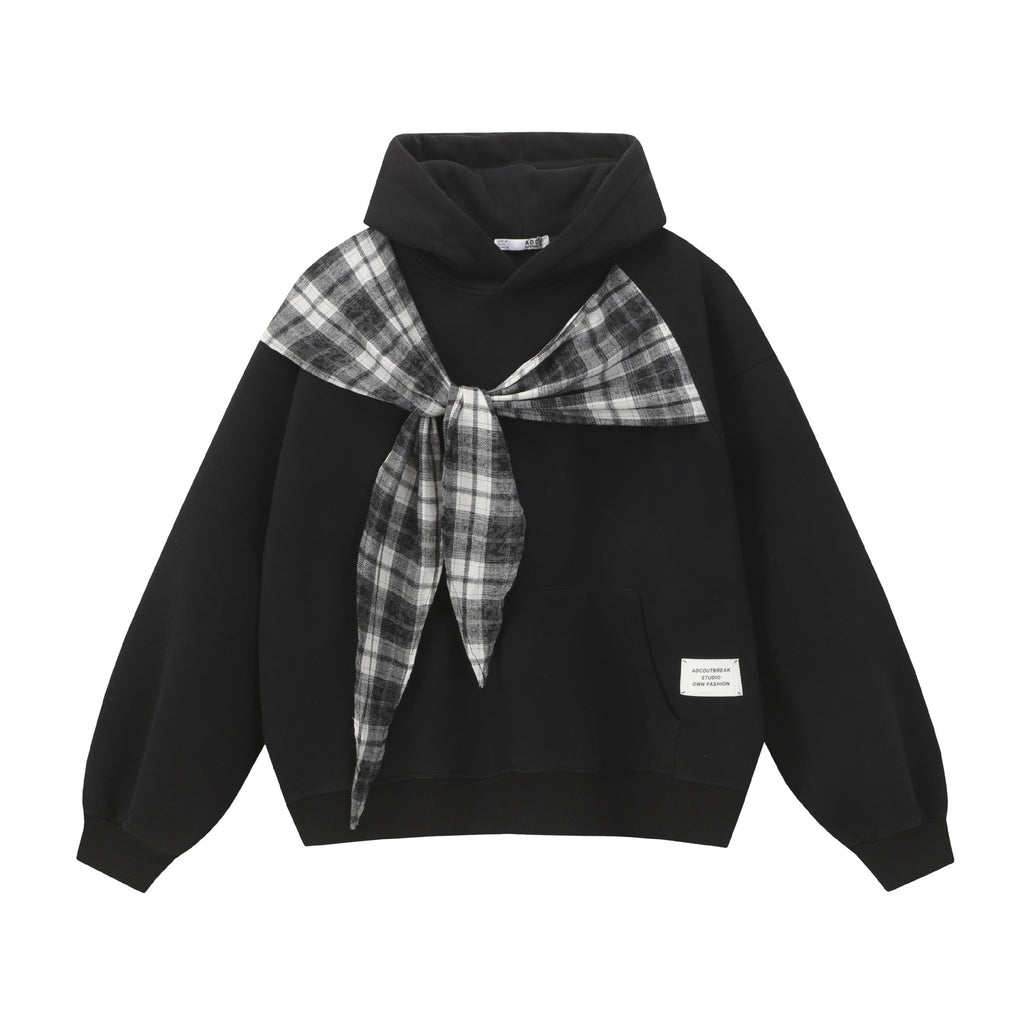 Bow-Tie Layered Hoodie — streetwear hoodie from SweaterWeather