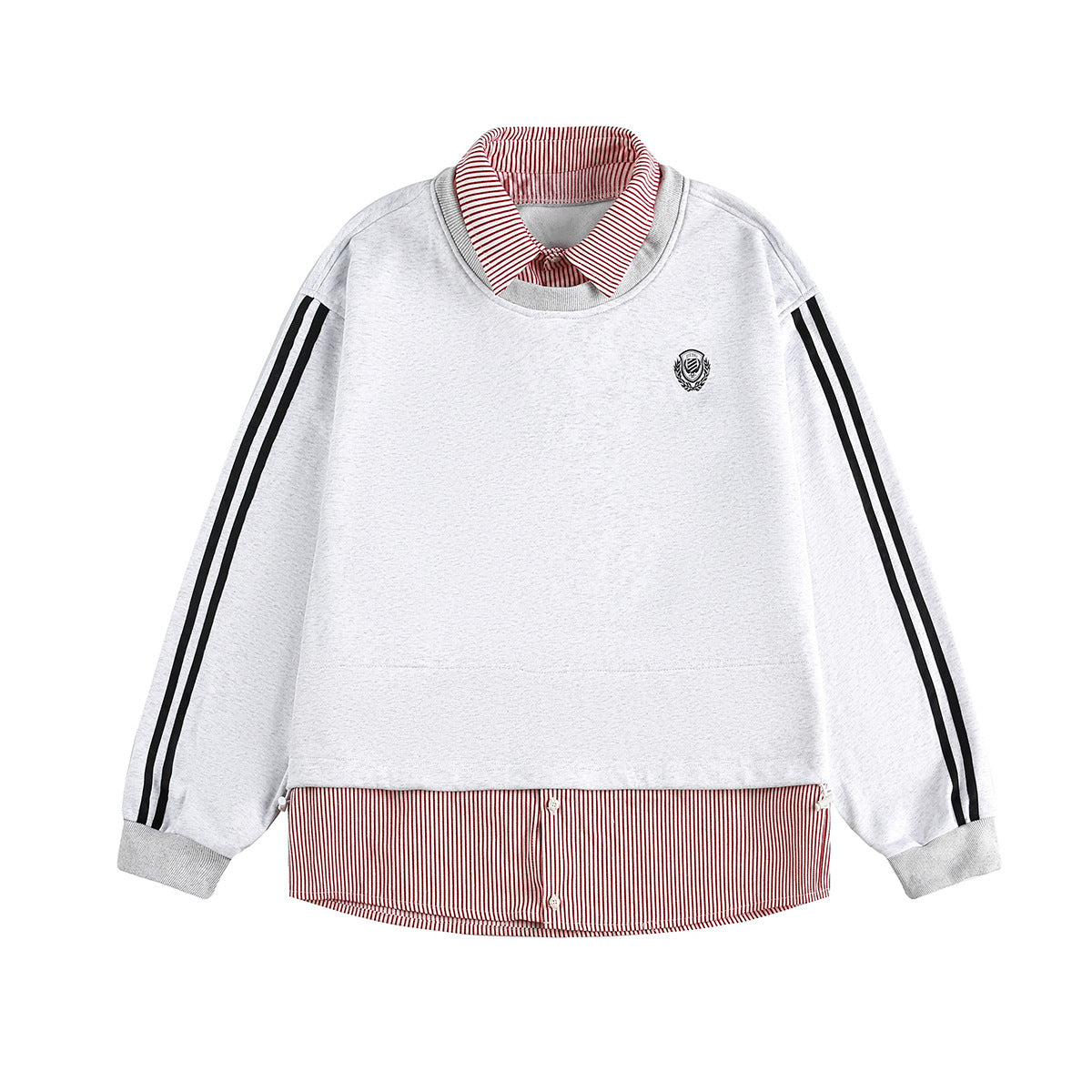 Sport-Stripe Layered Hoodie — streetwear hoodie from SweaterWeather