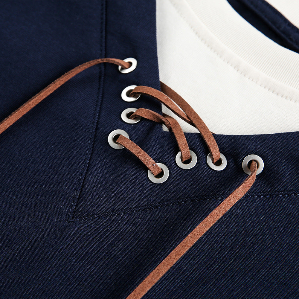 Striped Layered-Look Hoodie — streetwear hoodie from SweaterWeather
